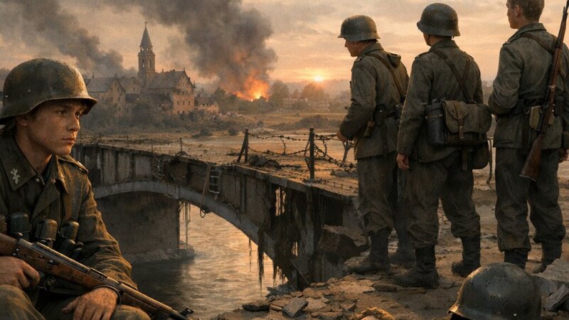 Analyse van Manfred Gregors oorlogsroman Die Brücke en jeugdige thema's