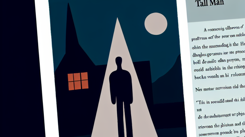 Boekbespreking van Photo of the Tall Man door Stephen Rabley voor middelbare scholieren