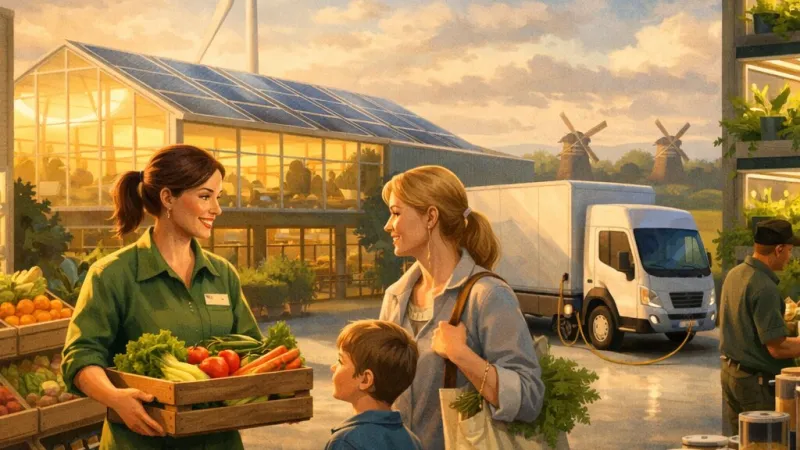 De innovatie en duurzaamheid van supermarktketen Super de Boer in Nederland