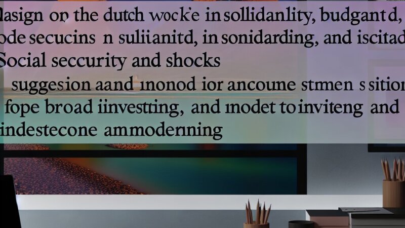 De Nederlandse overheid: solidariteit, economische schokken en houdbaarheid