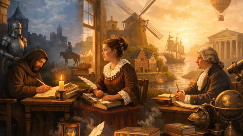 De ontwikkeling van Nederlandse literatuur van middeleeuwen tot Verlichting