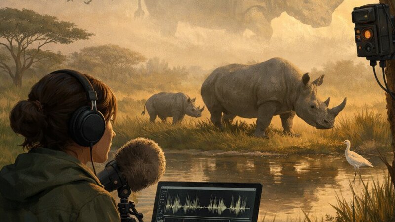 Extensief luisteren bij het programma Nashorn: natuur en bedreigde diersoorten