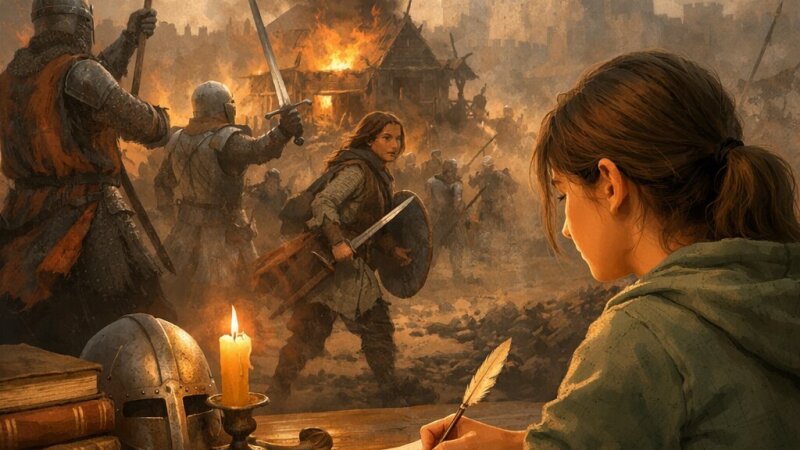 Historische jeugdroman Triomf van de verschroeide aarde van Thea Beckman