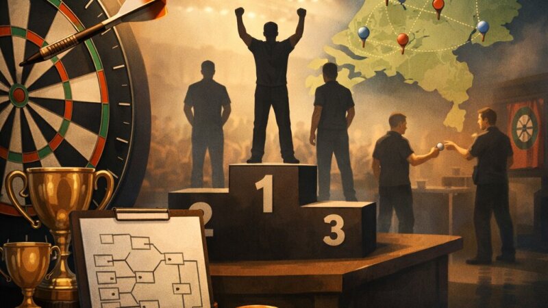 Hoe werkt het dart ranking systeem in Nederland precies?