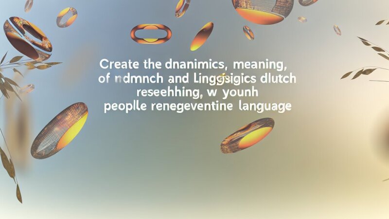 Jongerentaal ontleed: dynamiek, betekenis en invloed op het Nederlands