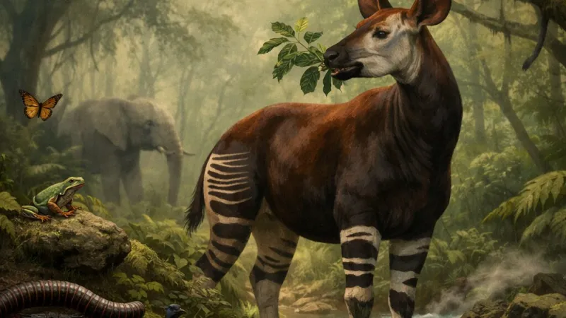 Ontdek de Unieke Okapi: Een Mysterieus Zoogdier uit het Afrikaanse Regenwoud