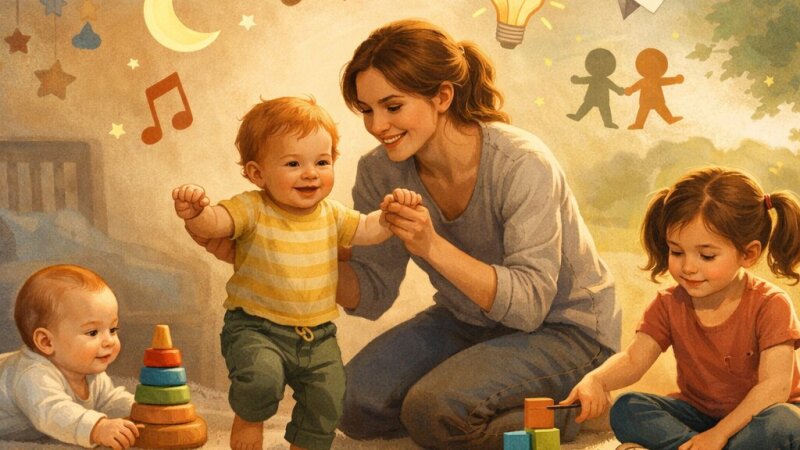 Ontwikkeling van Baby, Peuter en Kleuter: Lichaam, Geest en Sociaal Leerproces