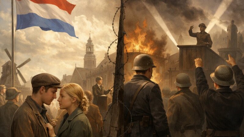 Overgang van democratie naar dictatuur en Nederlandse samenleving tussen oorlogen