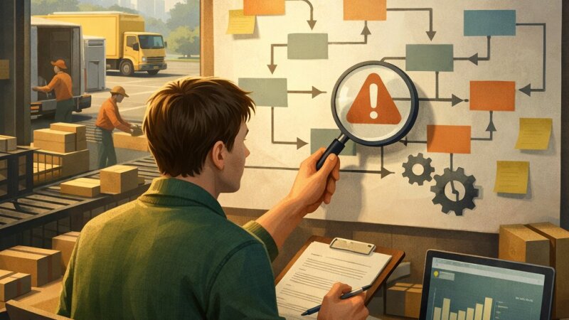 Praktijkanalyse van organisatieprocessen binnen bezorgbedrijven