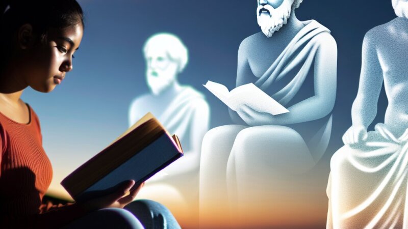 Sofies filosofische reis: Socrates, Plato en Aristoteles uitgelegd