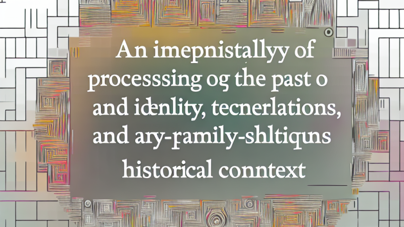 Verwerking van verleden en identiteit in Permissie van Joke Verweerd